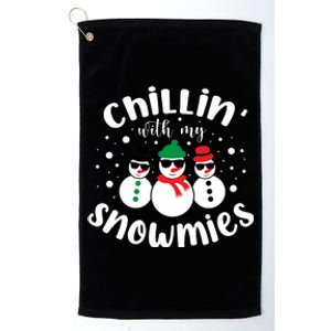 Chillin With My Snowmies Platinum Collection Golf Towel