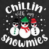 Chillin With My Snowmies Golf Towel