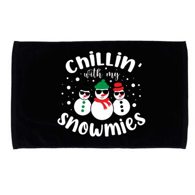 Chillin With My Snowmies Microfiber Hand Towel
