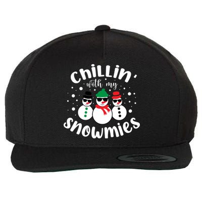 Chillin With My Snowmies Wool Snapback Cap