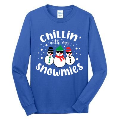Chillin With My Snowmies Tall Long Sleeve T-Shirt