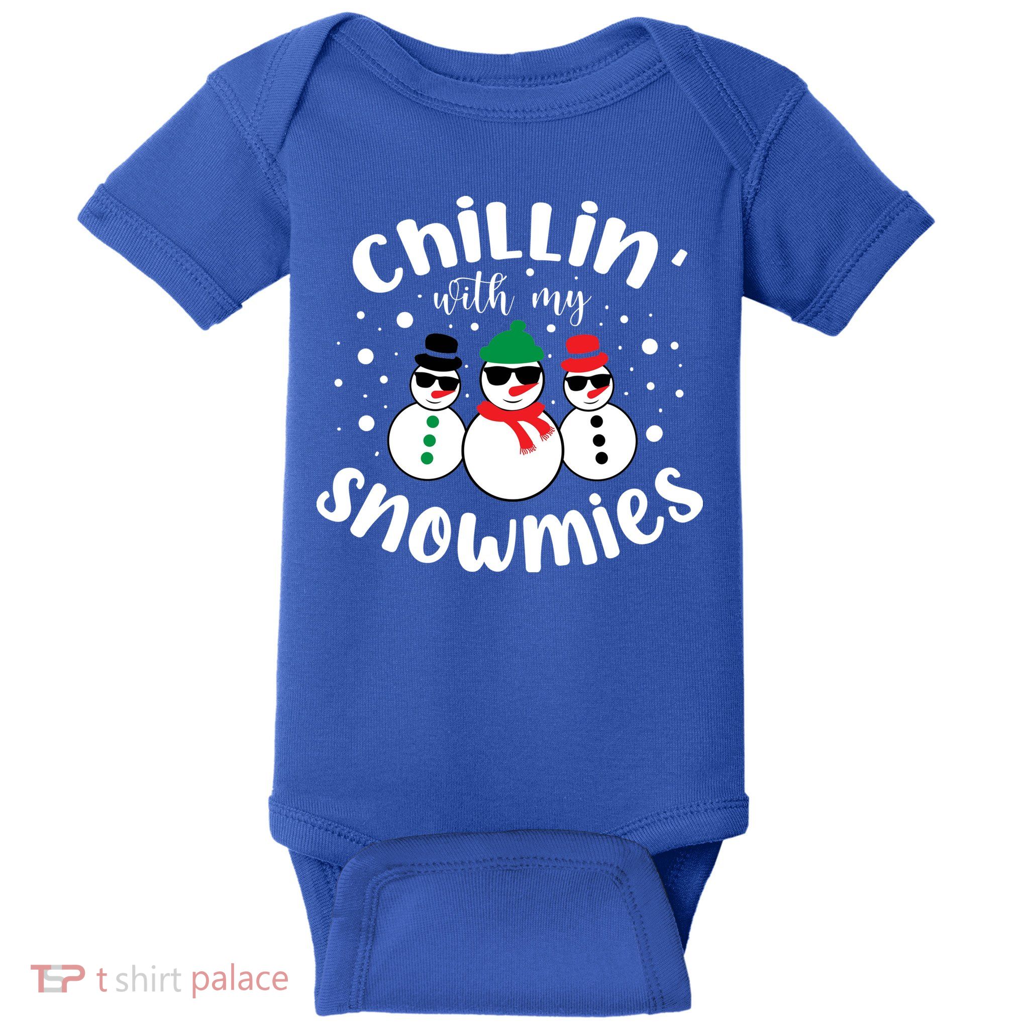 Chillin With My Snowmies Baby Bodysuit