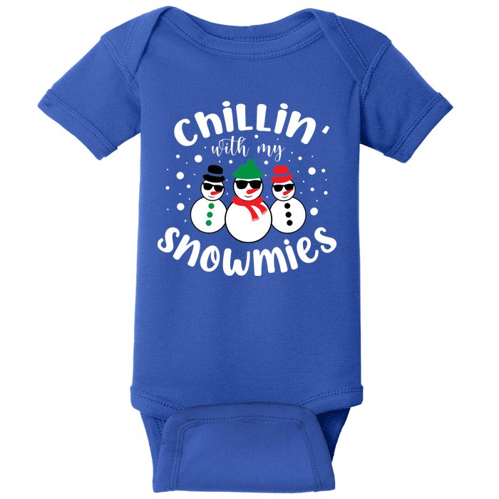 Chillin With My Snowmies Baby Bodysuit