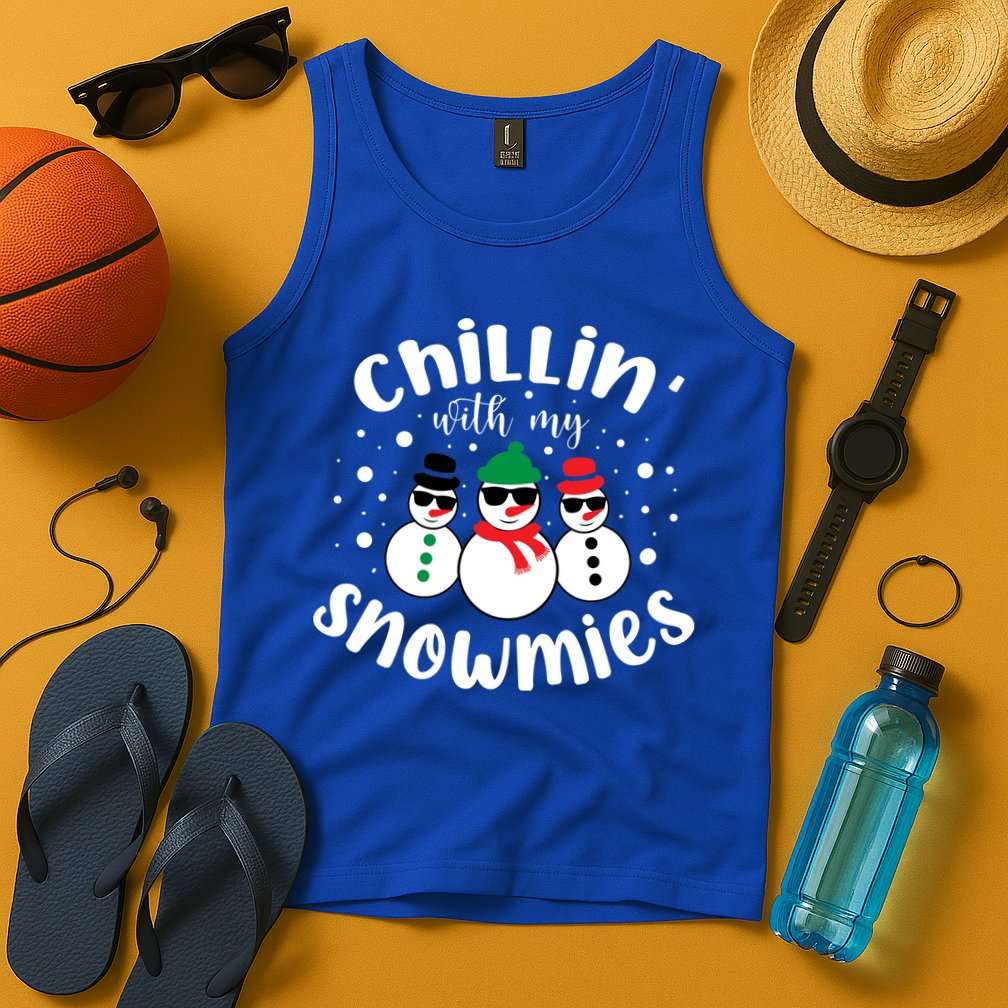 Chillin With My Snowmies Tank Top