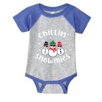 Chillin With My Snowmies Infant Baby Jersey Bodysuit