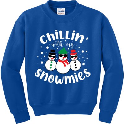 Chillin With My Snowmies Kids Sweatshirt