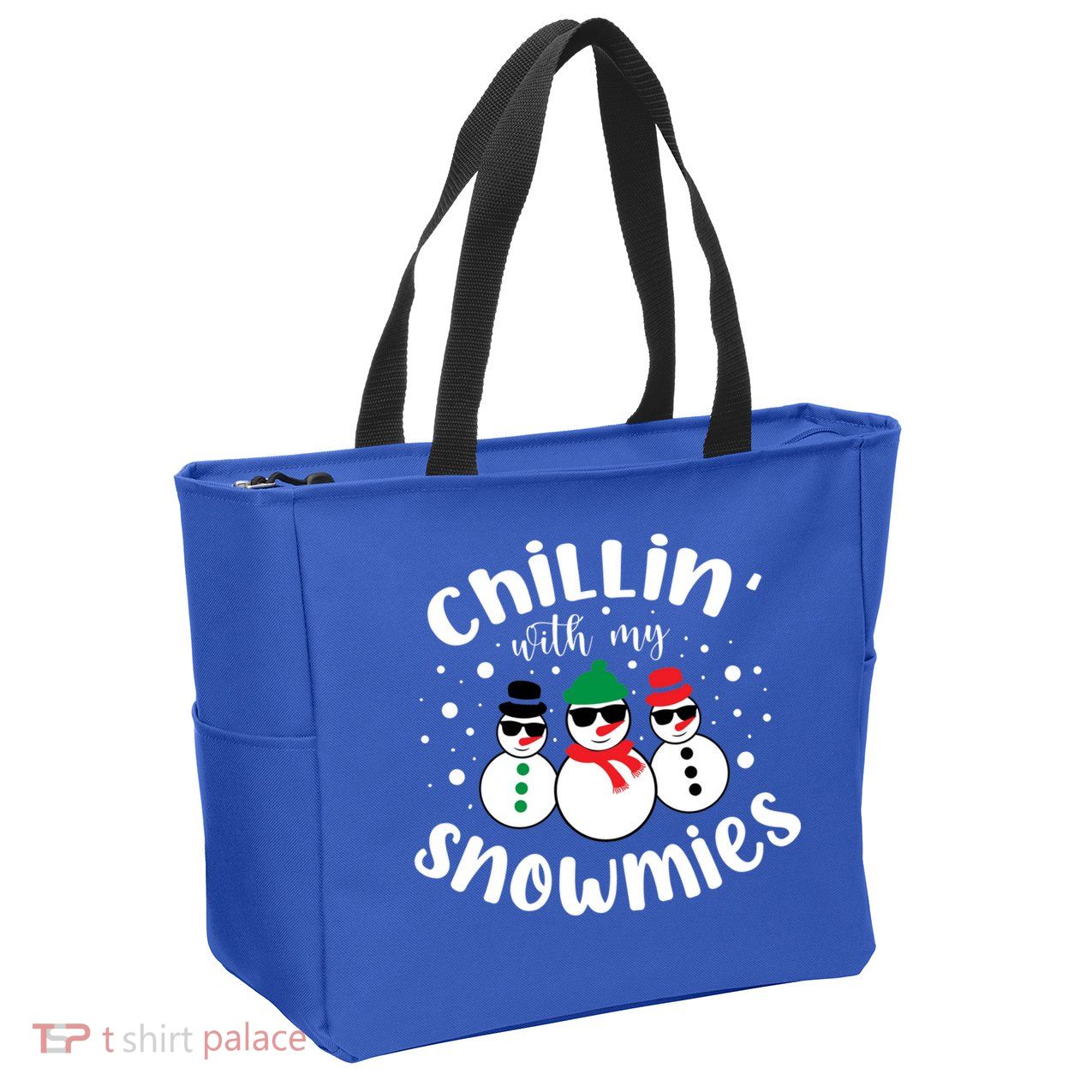 Chillin With My Snowmies Zip Tote Bag