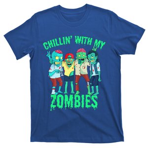 Chillin With My Zombies Halloween Zombie T-Shirt