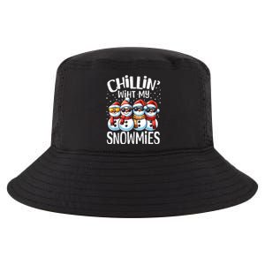 Chillin With My Snowmies Funny Snowman Christmas Women Cool Comfort Performance Bucket Hat