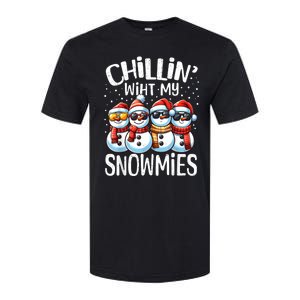 Chillin With My Snowmies Funny Snowman Christmas Women Softstyle CVC T-Shirt