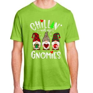 Chillin With My Gnomies Christmas Gnome Family Matching Xmas Meaningful Gift Adult ChromaSoft Performance T-Shirt