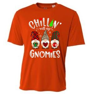 Chillin With My Gnomies Christmas Gnome Family Matching Xmas Meaningful Gift Cooling Performance Crew T-Shirt