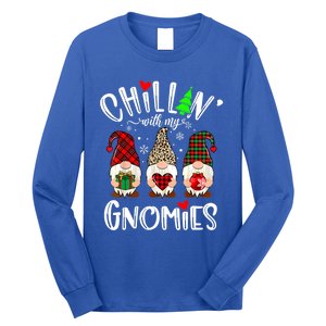 Chillin With My Gnomies Christmas Gnome Family Matching Xmas Meaningful Gift Long Sleeve Shirt