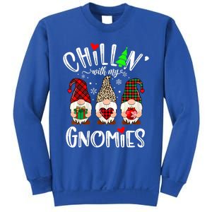 Chillin With My Gnomies Christmas Gnome Family Matching Xmas Meaningful Gift Sweatshirt