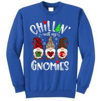 Chillin With My Gnomies Christmas Gnome Family Matching Xmas Meaningful Gift Sweatshirt