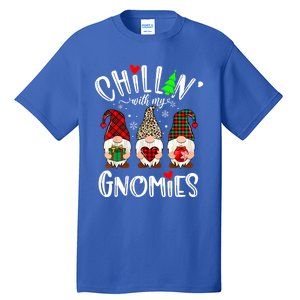 Chillin With My Gnomies Christmas Gnome Family Matching Xmas Meaningful Gift Tall T-Shirt