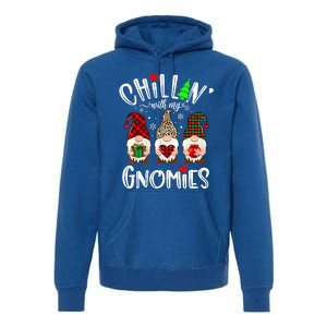 Chillin With My Gnomies Christmas Gnome Family Matching Xmas Meaningful Gift Premium Hoodie