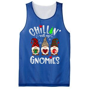 Chillin With My Gnomies Christmas Gnome Family Matching Xmas Meaningful Gift Mesh Reversible Basketball Jersey Tank