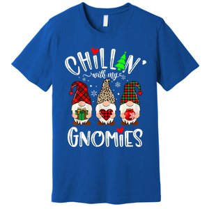 Chillin With My Gnomies Christmas Gnome Family Matching Xmas Meaningful Gift Premium T-Shirt