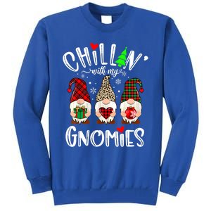 Chillin With My Gnomies Christmas Gnome Family Matching Xmas Meaningful Gift Tall Sweatshirt