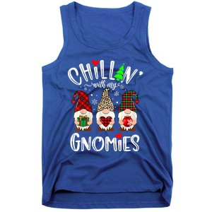 Chillin With My Gnomies Christmas Gnome Family Matching Xmas Meaningful Gift Tank Top