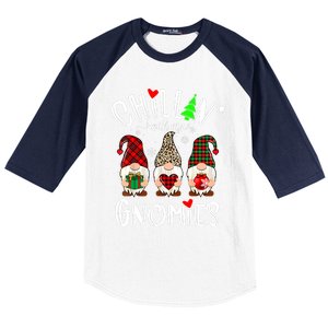 Chillin With My Gnomies Christmas Gnome Family Matching Xmas Meaningful Gift Baseball Sleeve Shirt