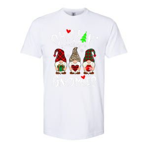 Chillin With My Gnomies Christmas Gnome Family Matching Xmas Meaningful Gift Softstyle CVC T-Shirt