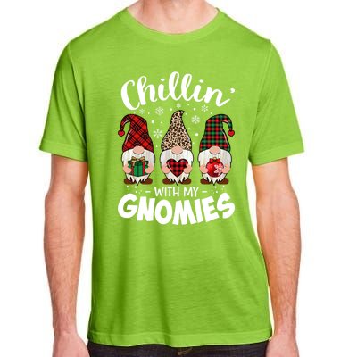 Chillin With My Gnomie Leopard Christmas Gnome Buffalo Gift Adult ChromaSoft Performance T-Shirt