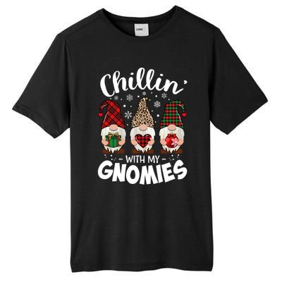 Chillin With My Gnomie Leopard Christmas Gnome Buffalo Gift Tall Fusion ChromaSoft Performance T-Shirt