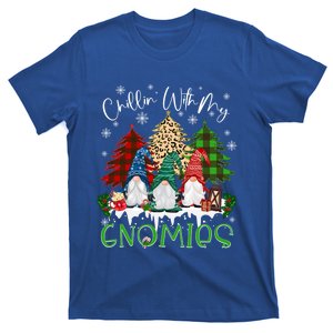 Chillin With My Gnomies Christmas Fun Funny Gift T-Shirt