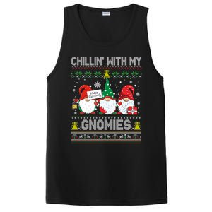 Chillin With My Gnomies Cute Buffalo Red Plaid Garden Gnome Cute Gift PosiCharge Competitor Tank