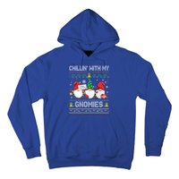 Chillin With My Gnomies Cute Buffalo Red Plaid Garden Gnome Cute Gift Hoodie