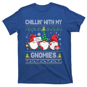 Chillin With My Gnomies Cute Buffalo Red Plaid Garden Gnome Cute Gift T-Shirt