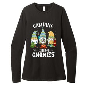 Camping With My Gnomies Funny Gnome Camp Womens CVC Long Sleeve Shirt