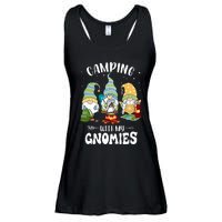 Camping With My Gnomies Funny Gnome Camp Ladies Essential Flowy Tank