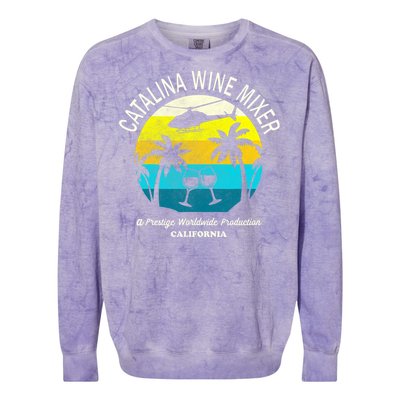 Cata.lina Wine Mixer Party Colorblast Crewneck Sweatshirt