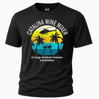 Cata.lina Wine Mixer Party Cooling Performance Crew T-Shirt