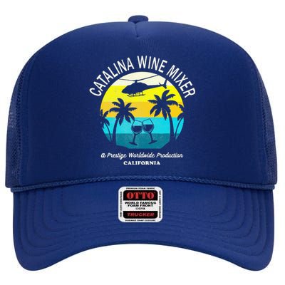 Cata.lina Wine Mixer Party High Crown Mesh Back Trucker Hat