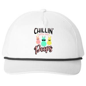 Chillin With My Peeps Spring Snapback Five-Panel Rope Hat