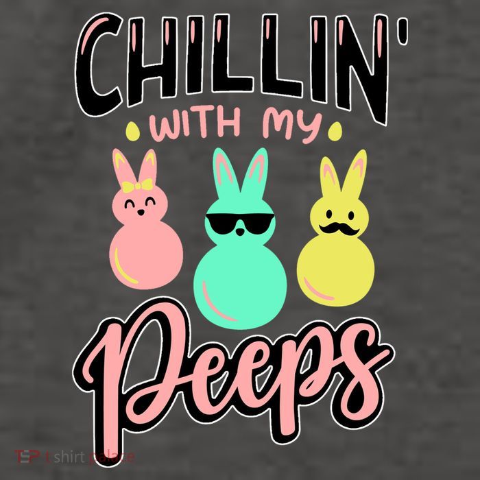 Chillin With My Peeps Spring Vector Backpack