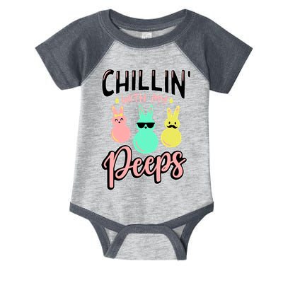 Chillin With My Peeps Spring Infant Baby Jersey Bodysuit