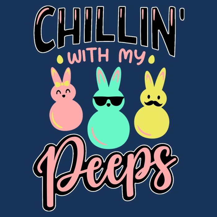 Chillin With My Peeps Spring Infant Baby Jersey Bodysuit