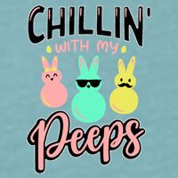 Chillin With My Peeps Spring Sueded Cloud Jersey T-Shirt