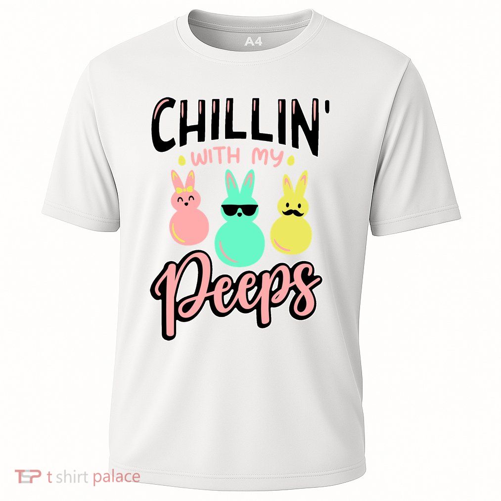 Chillin With My Peeps Spring Cooling Performance Crew T-Shirt
