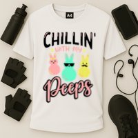 Chillin With My Peeps Spring Performance Shirt