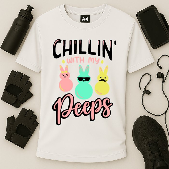 Chillin With My Peeps Spring Performance Shirt