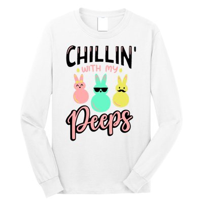 Chillin With My Peeps Spring Long Sleeve Shirt