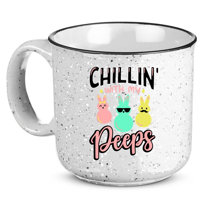 Chillin With My Peeps Spring 15oz Campfire Ceramic Mug