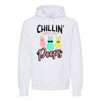 Chillin With My Peeps Spring Premium Hoodie