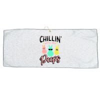 Chillin With My Peeps Spring Large Microfiber Waffle Golf Towel
